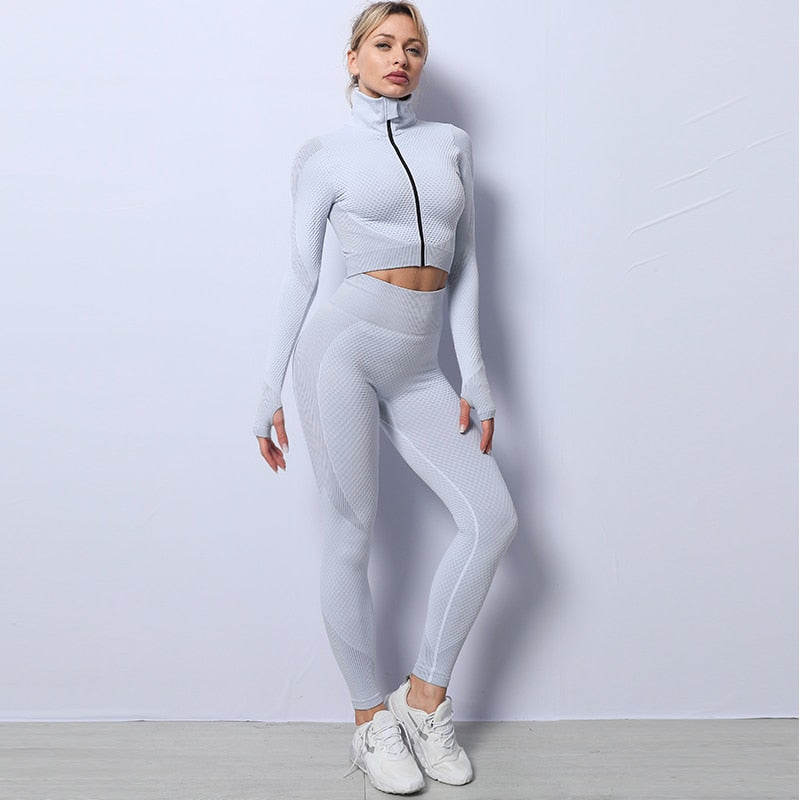 Conjunto Inverno Yoga Suits - Cinza claro / P - Shinnie Brasil